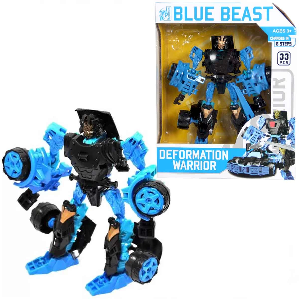 Deformation Warrior Robot Transforming Car