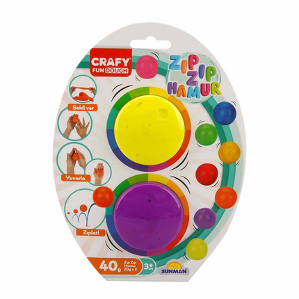 2-pack of Jumpy Play Dough 40 gr
