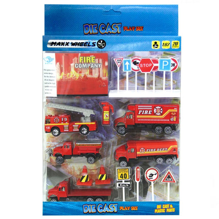 Max Wheels 1:87 Play Set 20 Pieces