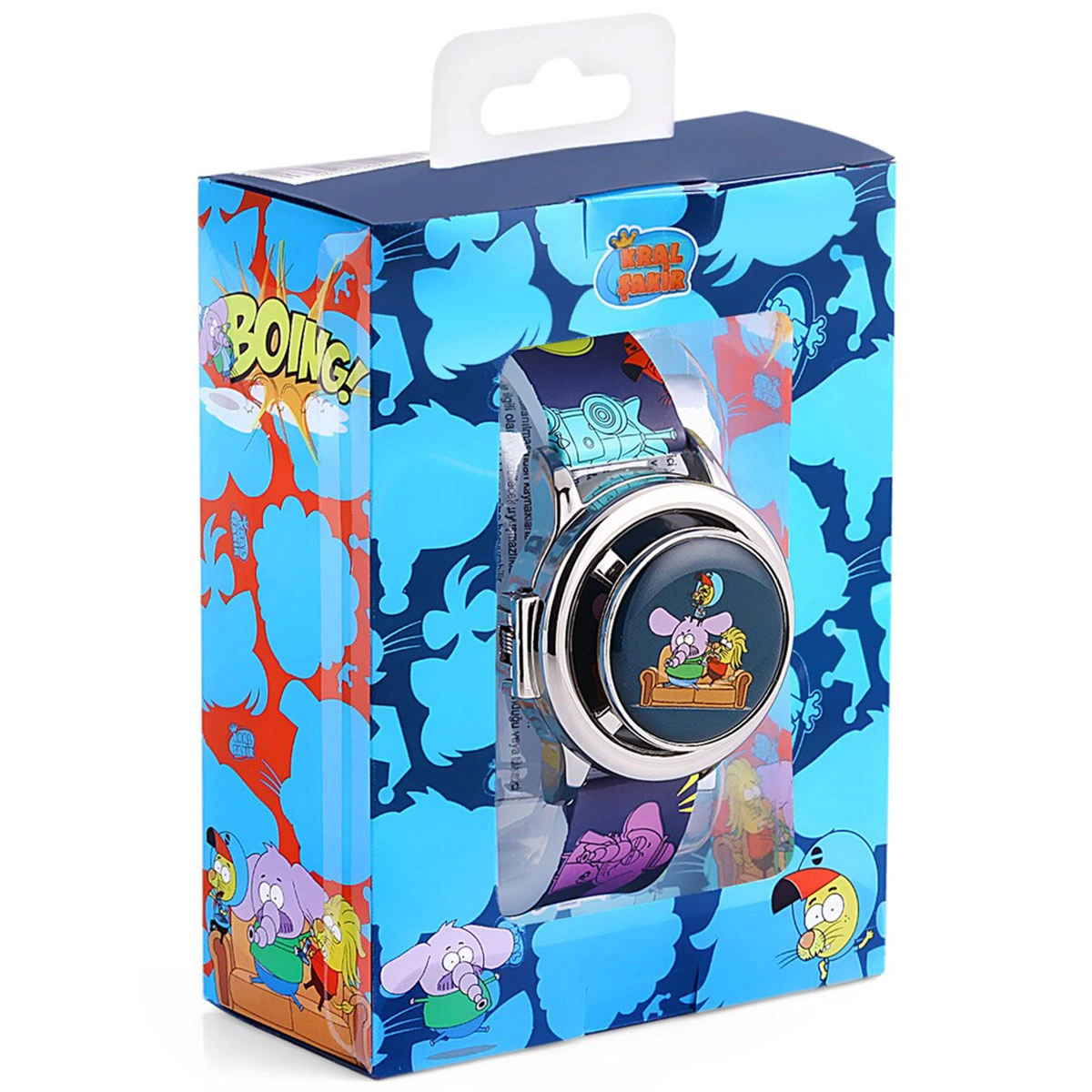 MiniFlak Licensed Kral Şakir KS5032-4 Digital Blue Boy's Wristwatch