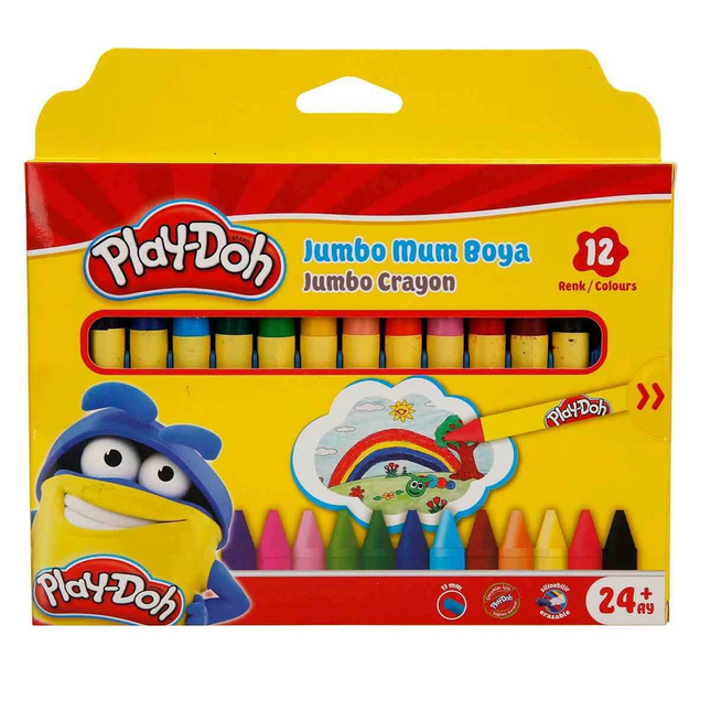 Play-Doh Erasable Jumbo Crayon 12 Colors