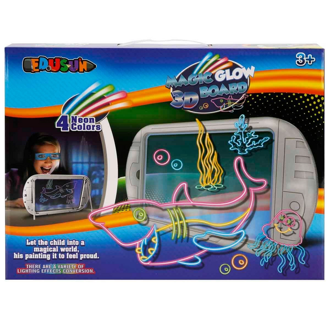 3D Doodle Magic Writing Board Glowing in the Dark