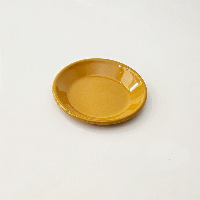 Enamel Plate 12 cm Golden Yellow
