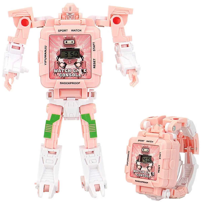 Transformable Robot Clock Game Console