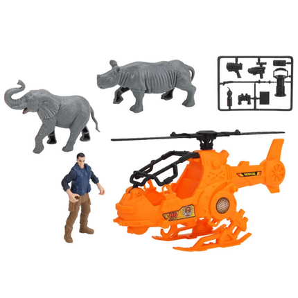 Wild Quest Safari Animal Rescue Playset
