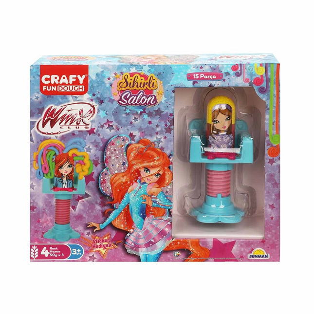 Crafy Winx Magic Salon Play Dough Set 15 Pieces