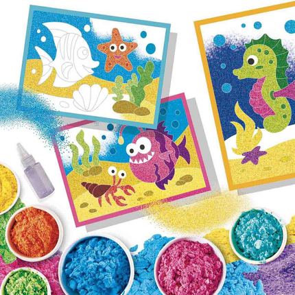 Sea Animals Patterned Sand Painting Set