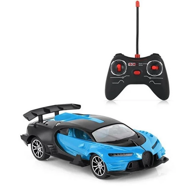Rechargeable Remote Control Blue Bugatti 1:16