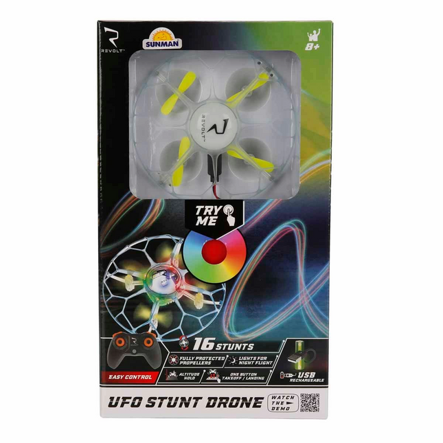 UFO Stunt Light USB Rechargeable Remote Control Mini Drone