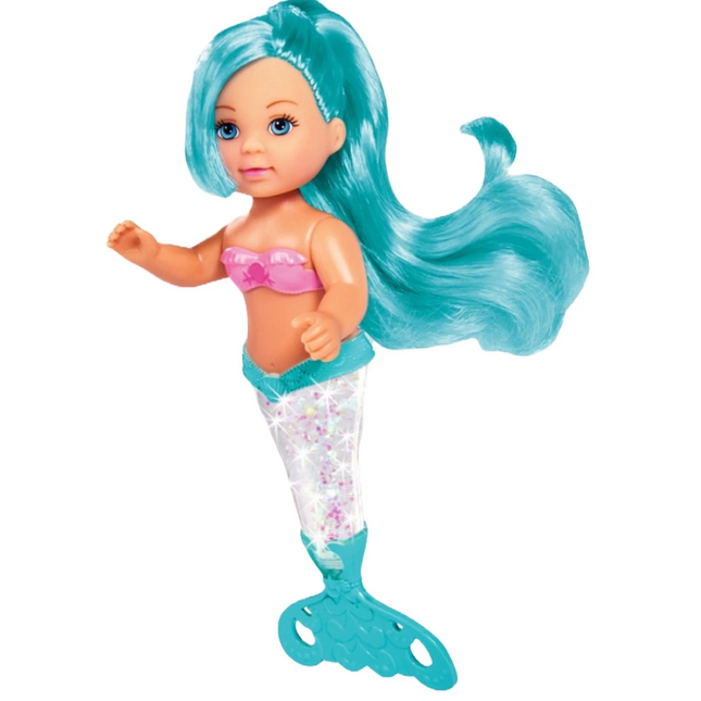 Evi Love Sparkly Mermaid Doll with a Tail Fin that Glows When Shaked SMB-105733482