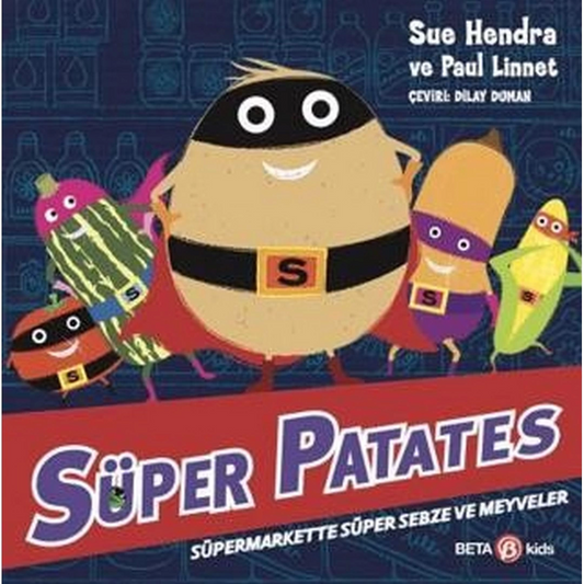 Super Potato Super Vegetables and Fruits at the Supermarket