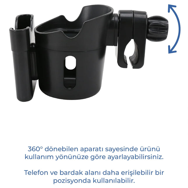 Babyjem 2'si 1 Arada Bebek Arabası Biberon - Bardak & Telefon Tutucu