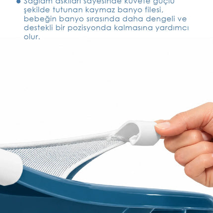Babyjem 5 Parça Bebek Banyo Küvet Seti İndigo Mavi