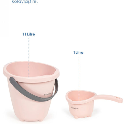 Babyjem 5 Parça Bebek Banyo Küvet Seti Pembe