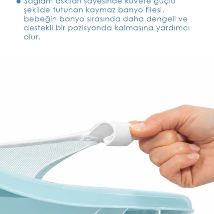 Babyjem 5 Parça Bebek Banyo Küvet Seti Soft Mavi