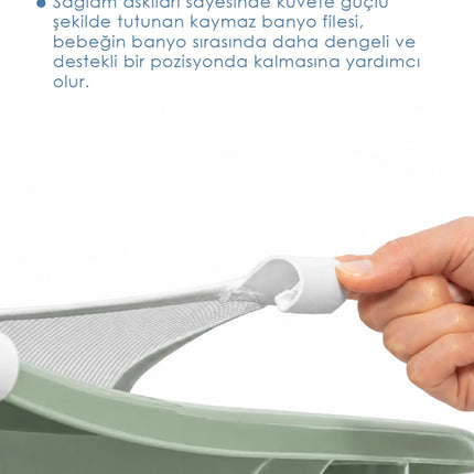 Babyjem 5 Parça Bebek Banyo Küvet Seti Soft Yeşil