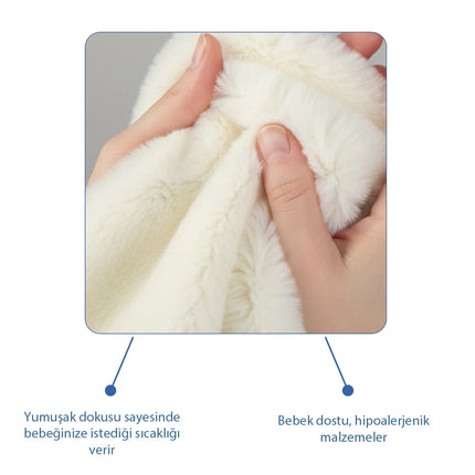 Babyjem 926 Birdy Diş Kaşıyıcılı + Silikon Emzik Hediyeli Uyku Arkadaşım Mavi 