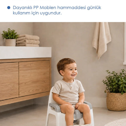 Babyjem Afacan Lazımlık Ergonomik Tuvalet Eğitimi Yardımcısı Kum Beji