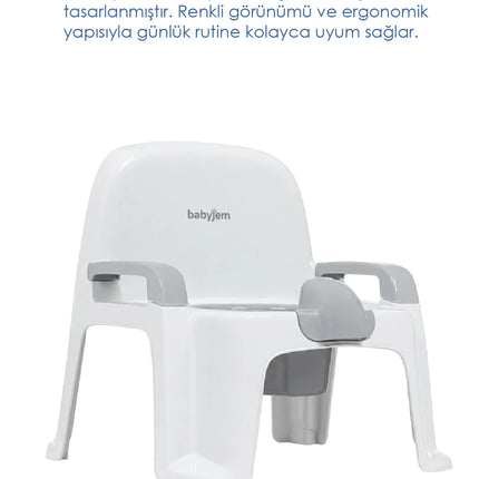Babyjem Afacan Lazımlık Ergonomik Tuvalet Eğitimi Yardımcısı Kum Beji