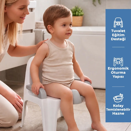 Babyjem Afacan Lazımlık Ergonomik Tuvalet Eğitimi Yardımcısı Kum Beji