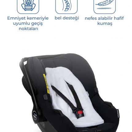 Babyjem Ana Kucağı Bel Desteği Havlu Beyaz