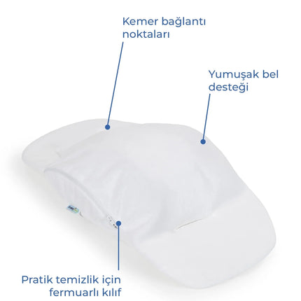 Babyjem Ana Kucağı Bel Desteği Havlu Beyaz
