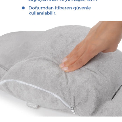 Babyjem Ana Kucağı Bel Desteği Havlu Gri
