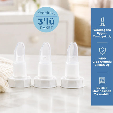 Babyjem Anne Süt Kaşığı 3'lü Yedek Uç