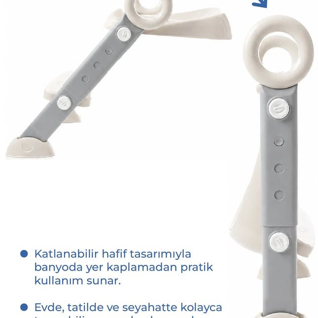 Babyjem Basamaklı Katlanır Klozet Adaptörü Kum Beji