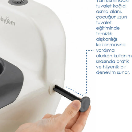 Babyjem Bebeğimin İlk Tuvaleti Sifon Sesli Lazımlık Oturak Kum Beji