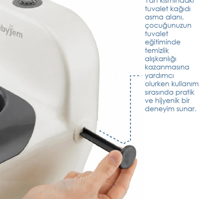 Babyjem Bebeğimin İlk Tuvaleti Sifon Sesli Lazımlık Oturak Kum Beji