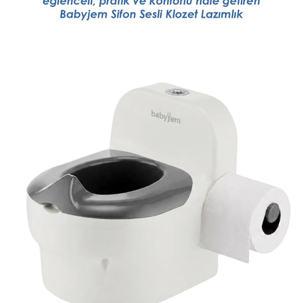 Babyjem Bebeğimin İlk Tuvaleti Sifon Sesli Lazımlık Oturak Kum Beji