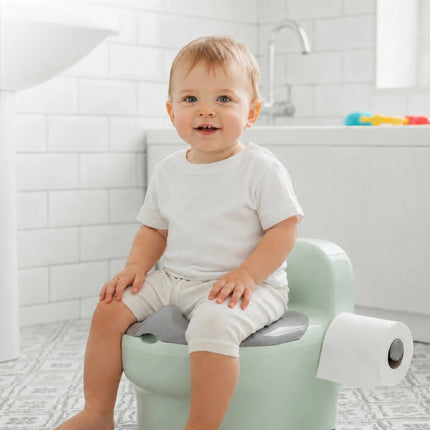 Babyjem Bebeğimin İlk Tuvaleti Sifon Sesli Lazımlık Oturak Soft Yeşil