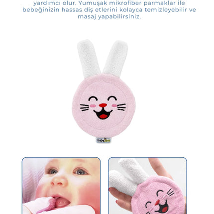 Babyjem Çantalı Bebek Bakım Bakım Seti 7 Parça Pembe + Pamukçuk Eldiveni Pembe Hediyeli
