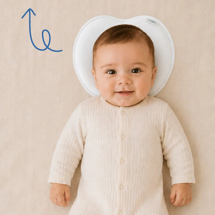 Babyjem Bebek Düz Kafa Yastığı Düz Kafa Engelleyici Yastık Ekru