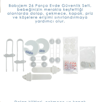Babyjem Bebek Evde Güvenlik Seti 26 Parça
