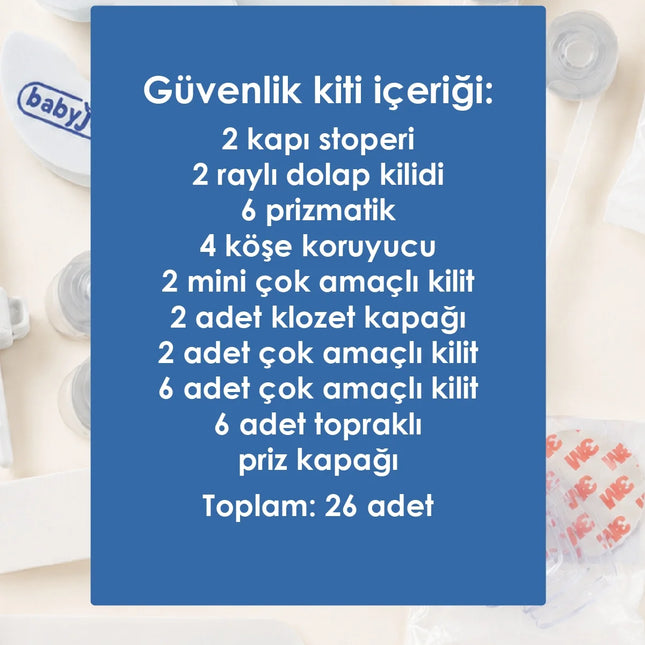 Babyjem Bebek Evde Güvenlik Seti 26 Parça