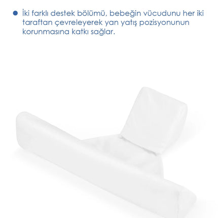 Babyjem Bebek Güvenli Uyku Yan Yatış Yastığı Beyaz