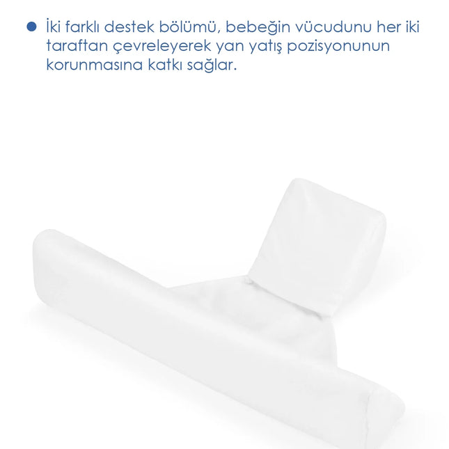 Babyjem Bebek Güvenli Uyku Yan Yatış Yastığı Beyaz