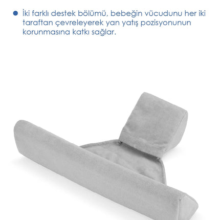 Babyjem Bebek Güvenli Uyku Yan Yatış Yastığı Gri