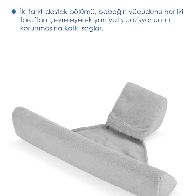 Babyjem Bebek Güvenli Uyku Yan Yatış Yastığı Gri