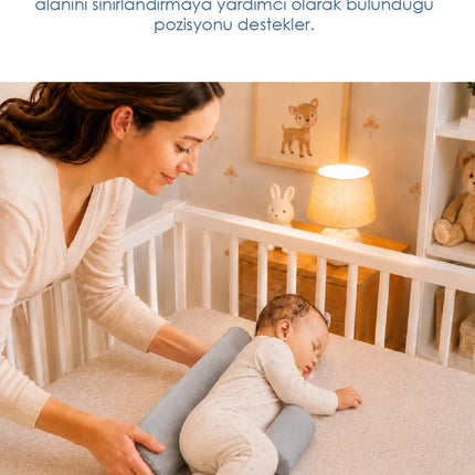 Babyjem Bebek Güvenli Uyku Yan Yatış Yastığı Gri