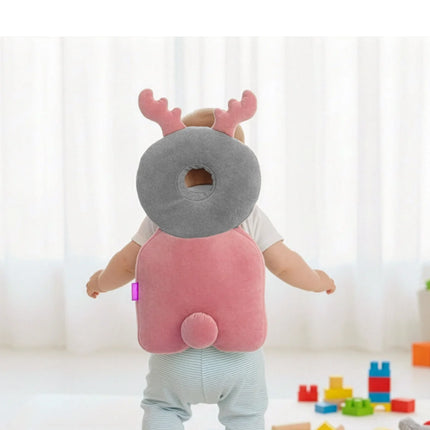 Babyjem Bebek Melek Kanadı Kafa Bel Koruma Yastığı Pembe Kadife