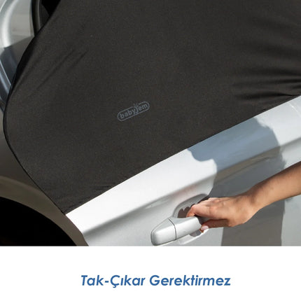 Babyjem Bebek Oto Yan Cam Perdesi Standart - 2 Adet (50x80cm)