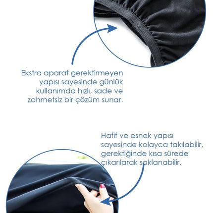 Babyjem Bebek Oto Yan Cam Perdesi Suv Jeep Büyük Boy - 2 Adet (55x90cm)