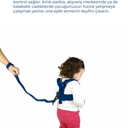 Babyjem Çocuk Yürüme Yardımcısı Güvenlik Kemeri Mavi