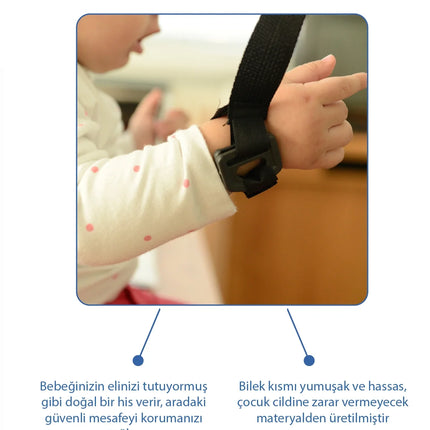 Babyjem Çocuk Yürüme Yardımcısı Güvenlik Kemeri Siyah