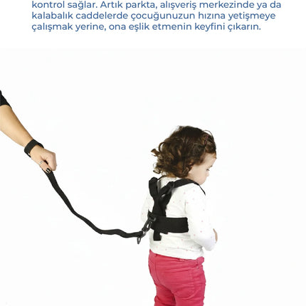 Babyjem Çocuk Yürüme Yardımcısı Güvenlik Kemeri Siyah