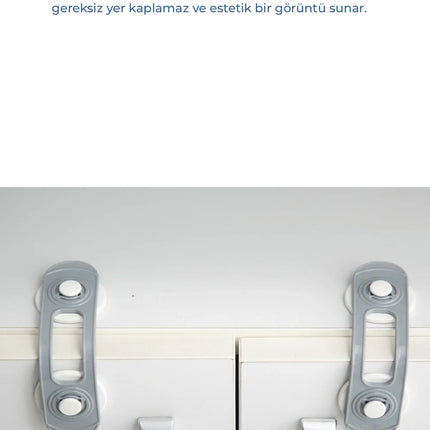 Babyjem Çok Fonksiyonlu Çocuk Güvenlik Kilit Seti 12 Adet Gri