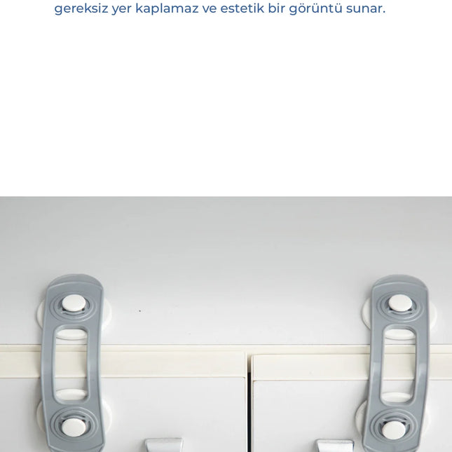 Babyjem Çok Fonksiyonlu Çocuk Güvenlik Kilit Seti 12 Adet Gri